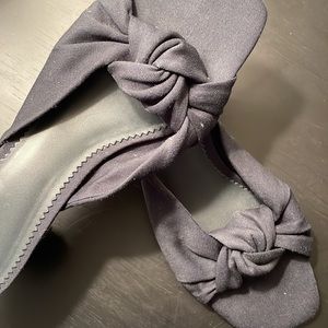 NWT J. Crew Mules (Navy Blue)